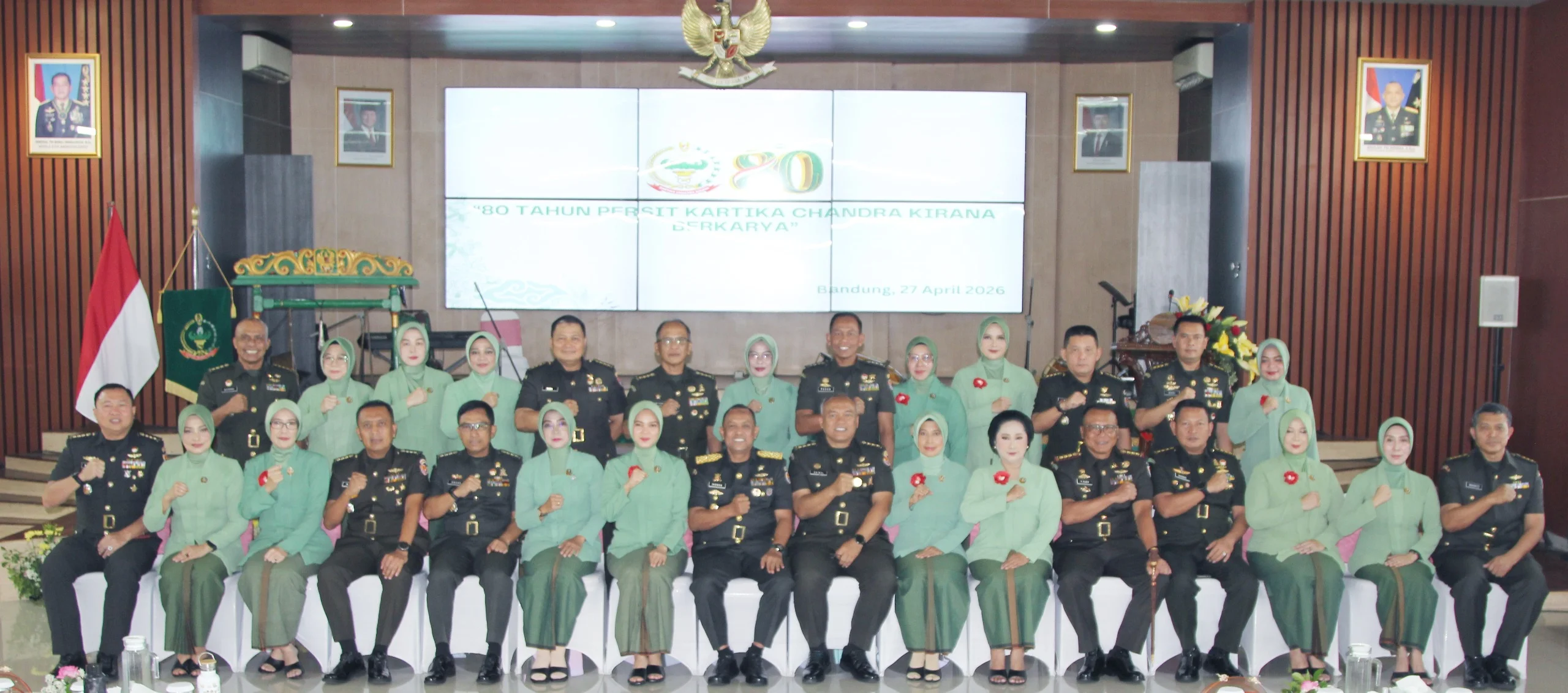 SYUKURAN HUT PERSIT KARTIKA CHANDRA KIRANA KE-80 “Persit Kartika Chandra Kirana Berkarya”